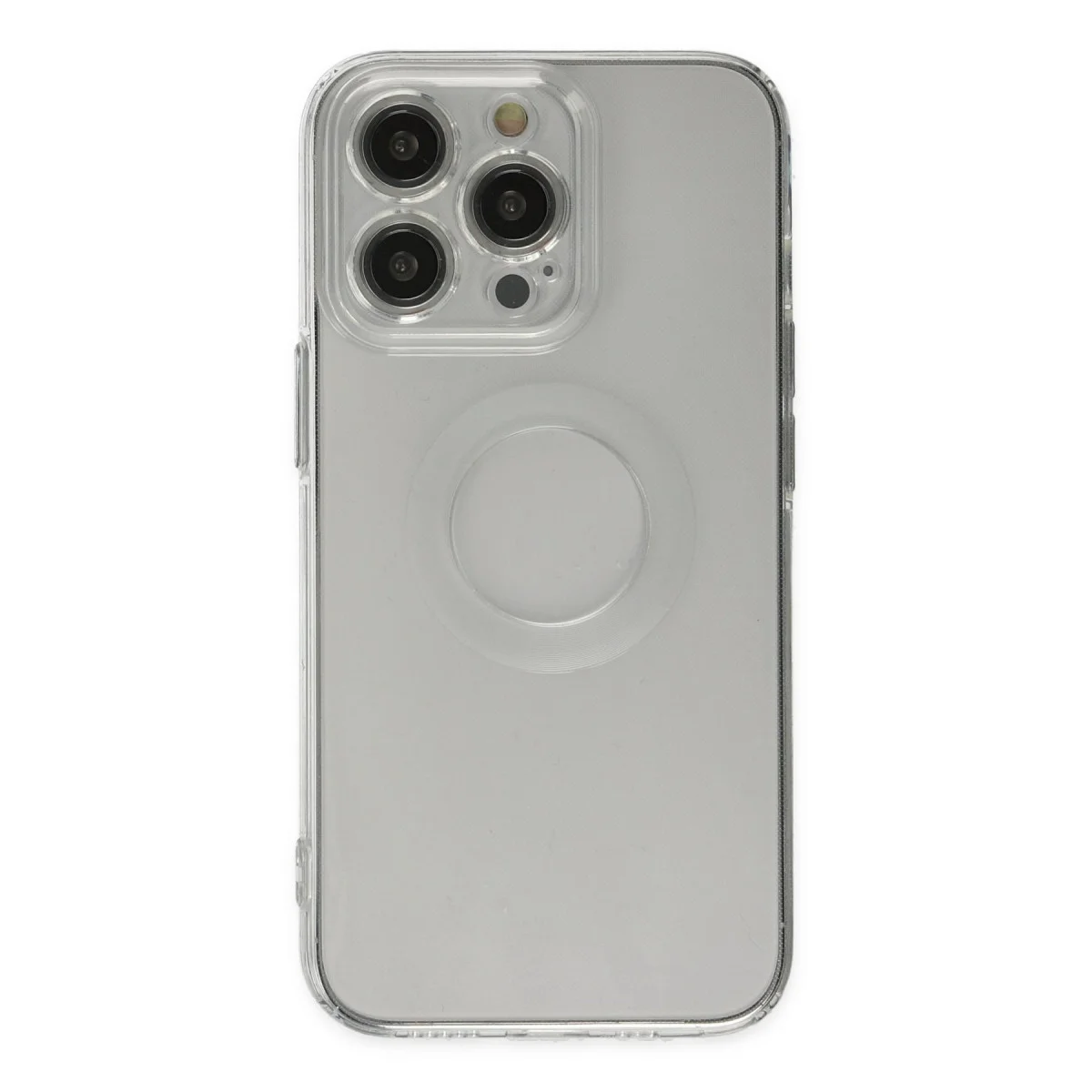 iPhone 14 Pro Kılıf Santa Lens Silikon - Şeffaf