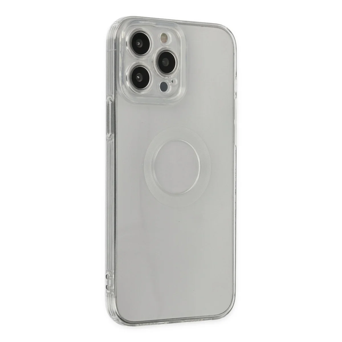 iPhone 14 Pro Max Kılıf Santa Lens Silikon - Şeffaf