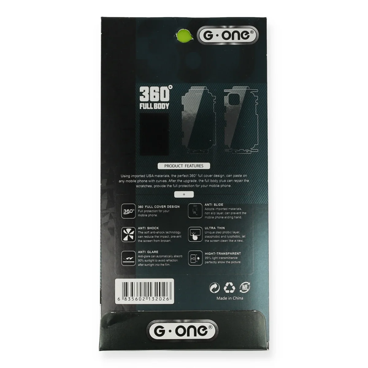 iPhone 13 Pro 360 Full Body Arka Koruyucu