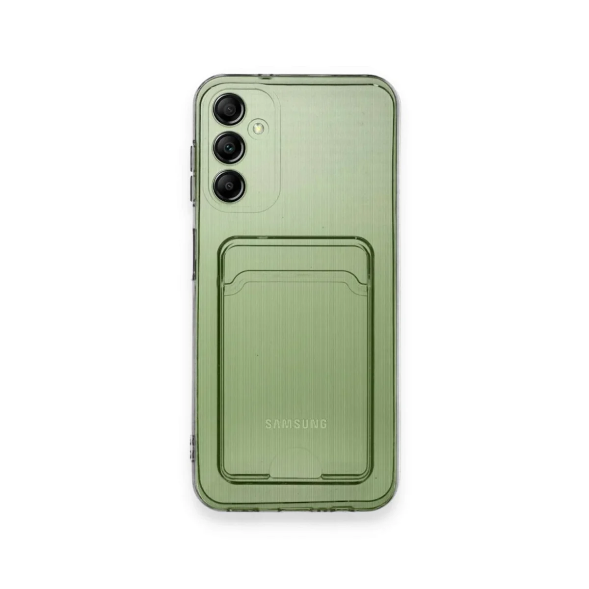 Galaxy A25 5G Kılıf Kart Şeffaf Silikon - Şeffaf