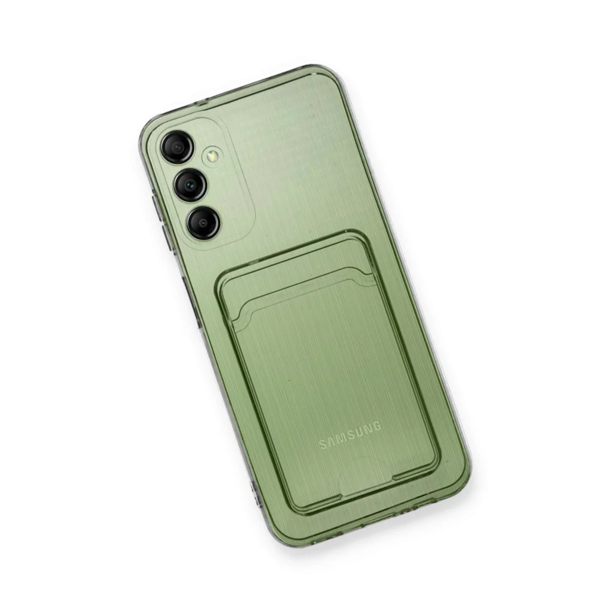 Galaxy A25 5G Kılıf Kart Şeffaf Silikon - Şeffaf