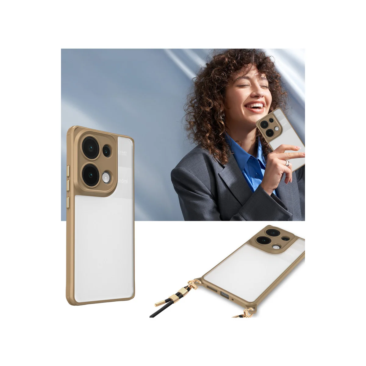 Redmi Note 13 Pro 5G Kılıf Penta Silikon Kılıf - Şeffaf