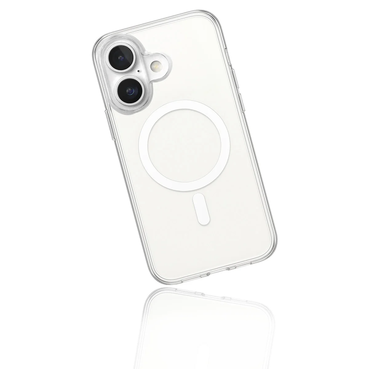 iPhone 17 Kılıf Magneticsafe Şeffaf Silikon - Şeffaf