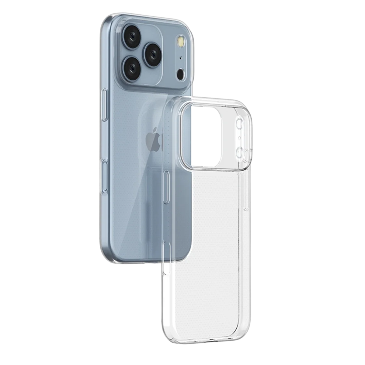 iPhone 17 Pro Lüx Şeffaf Silikon - Şeffaf