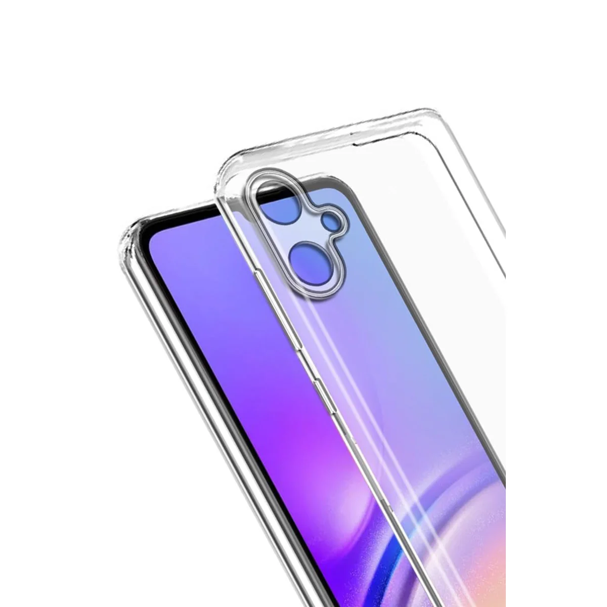 Galaxy A07 4G Lüx Şeffaf Silikon - Şeffaf