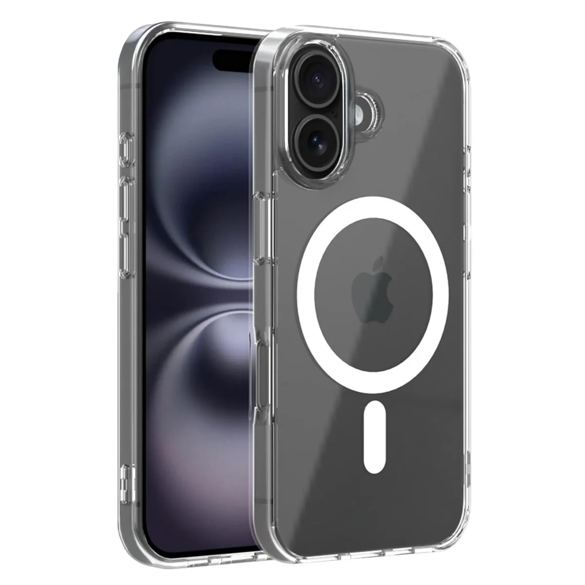 iPhone 17 Combo Sert Şeffaf Magsafe Kapak - Şeffaf