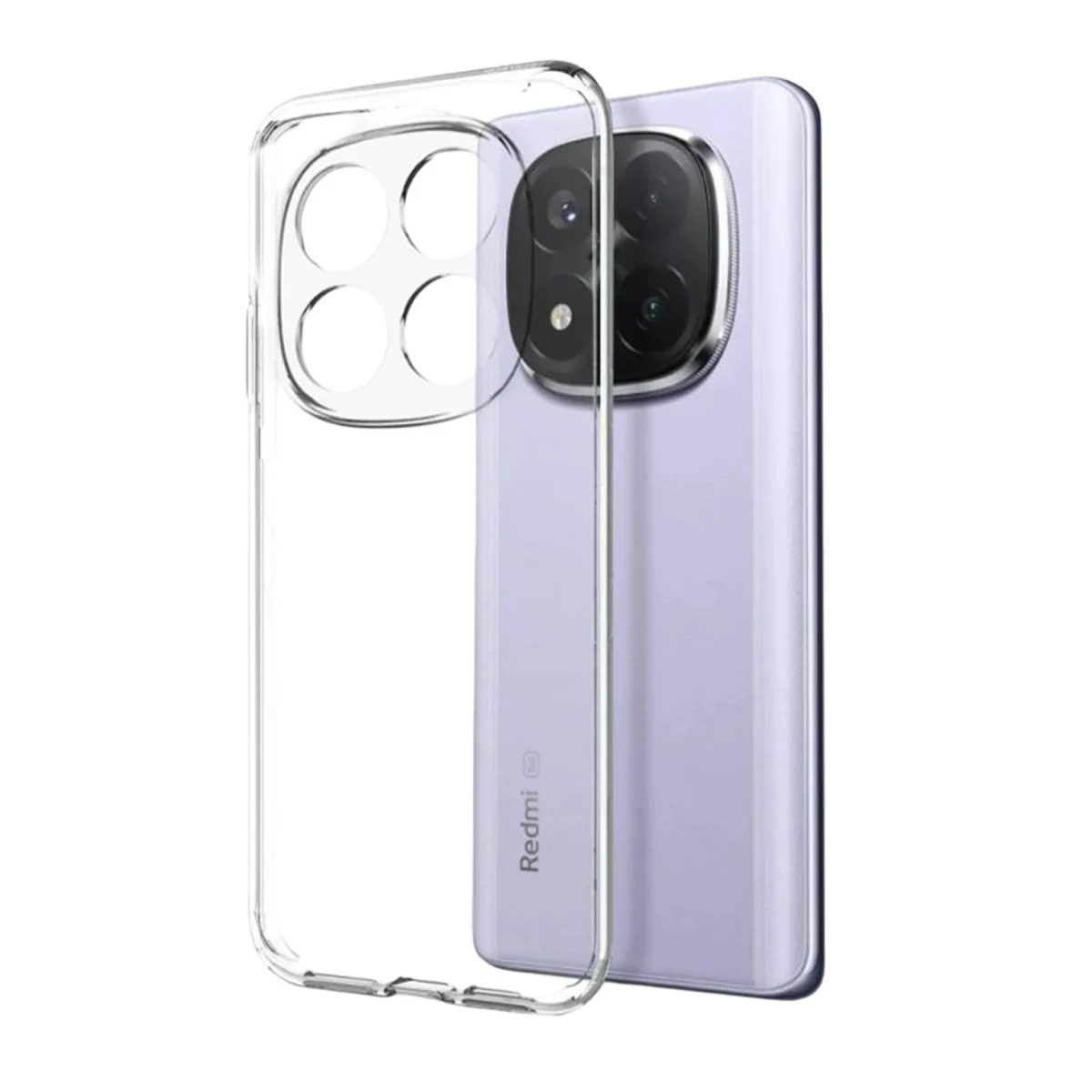Redmi Note 15 Pro 5G Lüx Şeffaf Silikon - Şeffaf