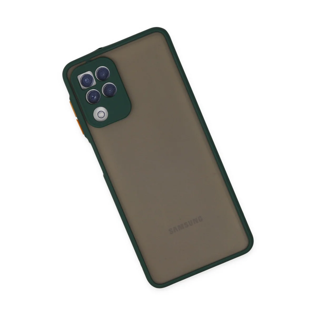 Galaxy A22 Kılıf Montreal Silikon Kapak - Yeşil