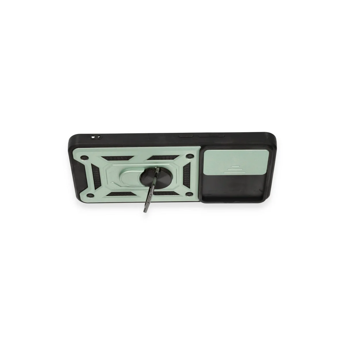 Mi 12T Pro Kılıf Pars Lens Yüzüklü Silikon - Yeşil