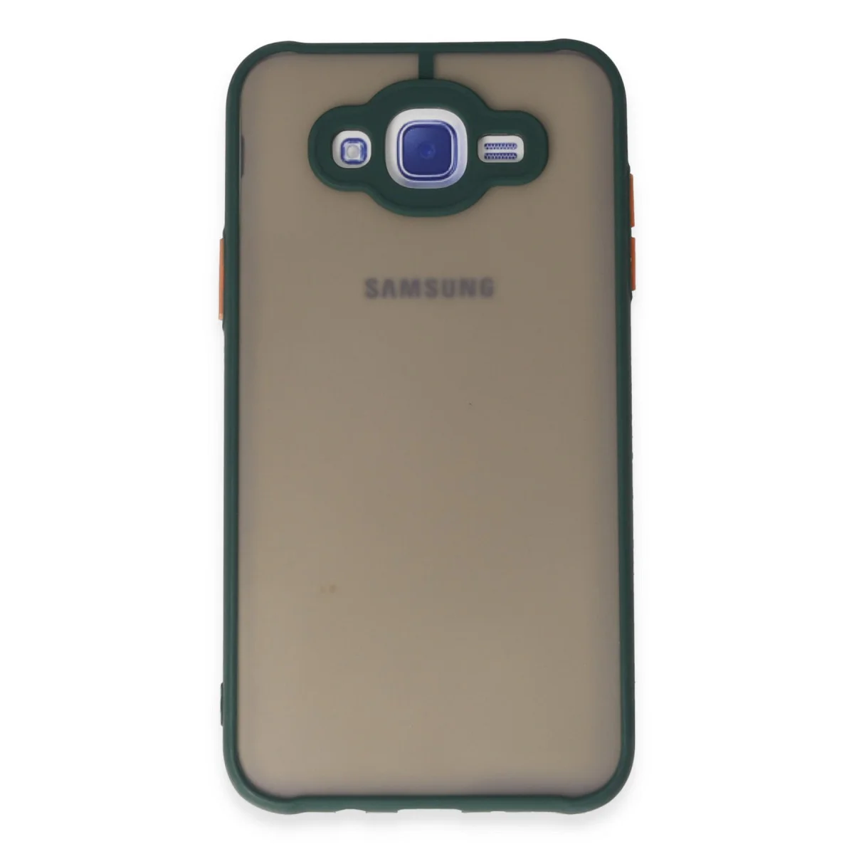 Galaxy J7 Kılıf Montreal Silikon Kapak - Yeşil
