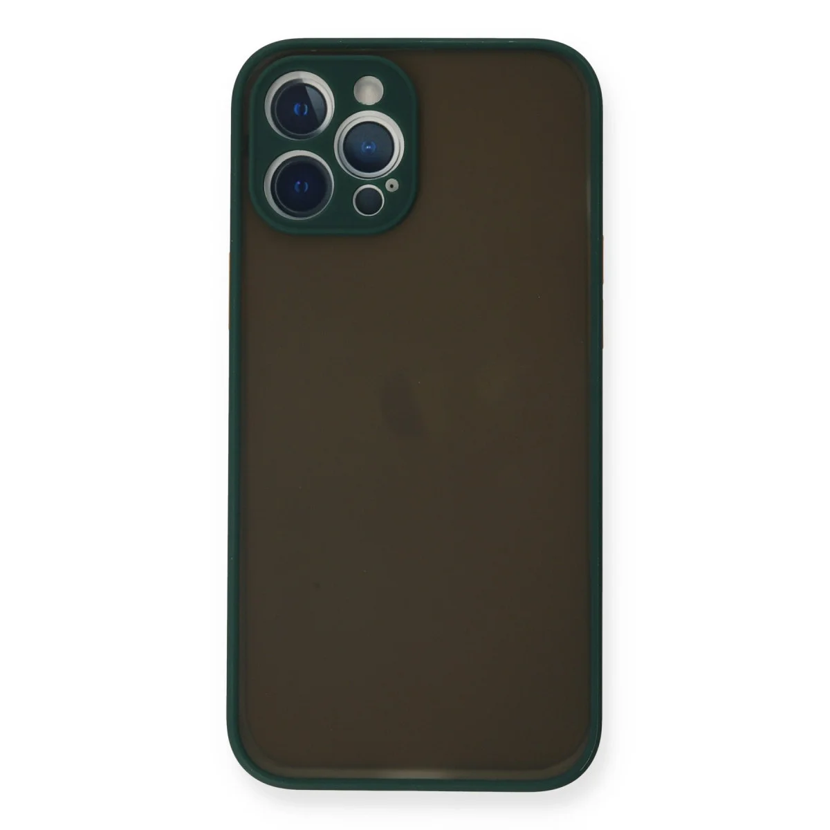 iPhone 12 Pro Max Kılıf Montreal Silikon Kapak - Yeşil