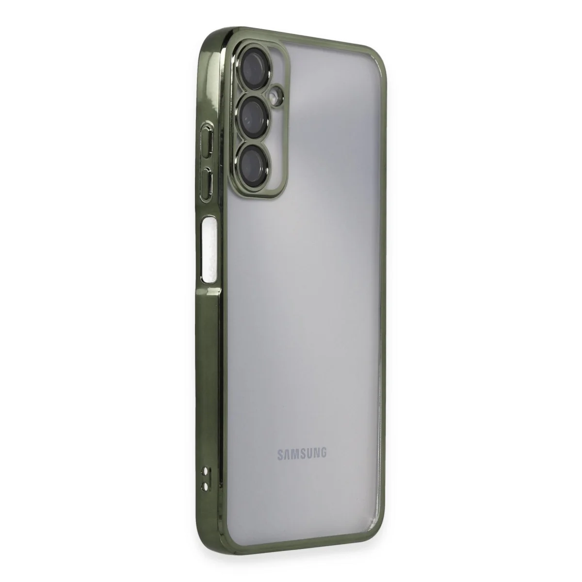 Galaxy A05S Kılıf Razer Lensli Silikon - Yeşil