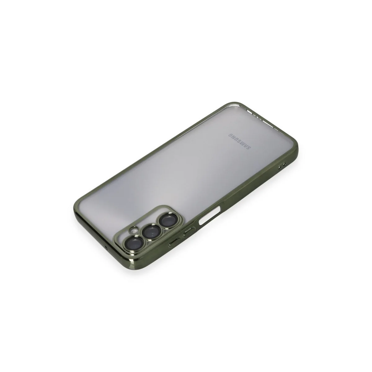 Galaxy A05S Kılıf Razer Lensli Silikon - Yeşil