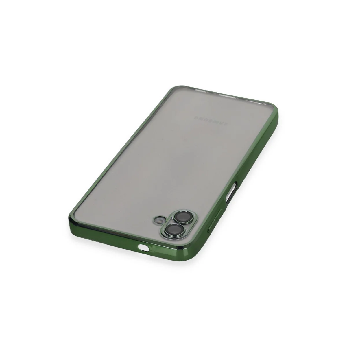 Galaxy A04 Kılıf Razer Lensli Silikon - Yeşil