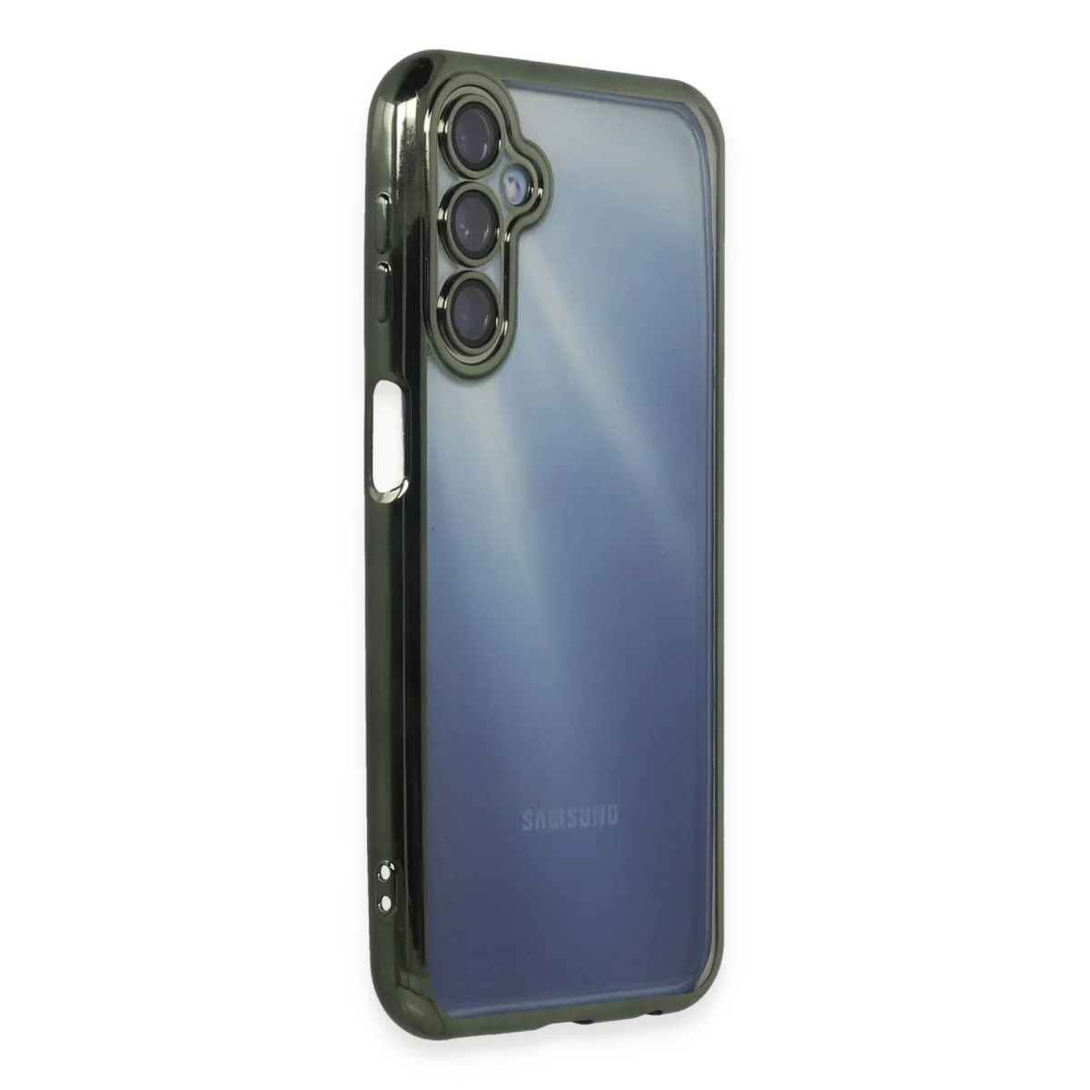 Galaxy A35 5G Kılıf Razer Lensli Silikon - Yeşil