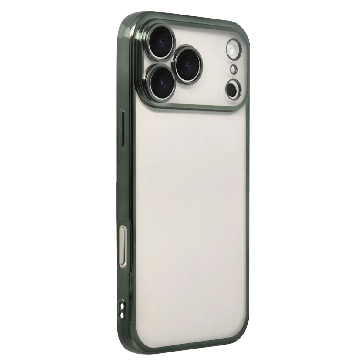 iPhone 17 Pro Razer Lensli Silikon - Yeşil