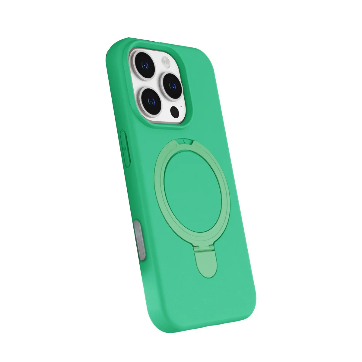 iPhone 16 Pro Regal Magsafe Standlı Kapak - Yeşil