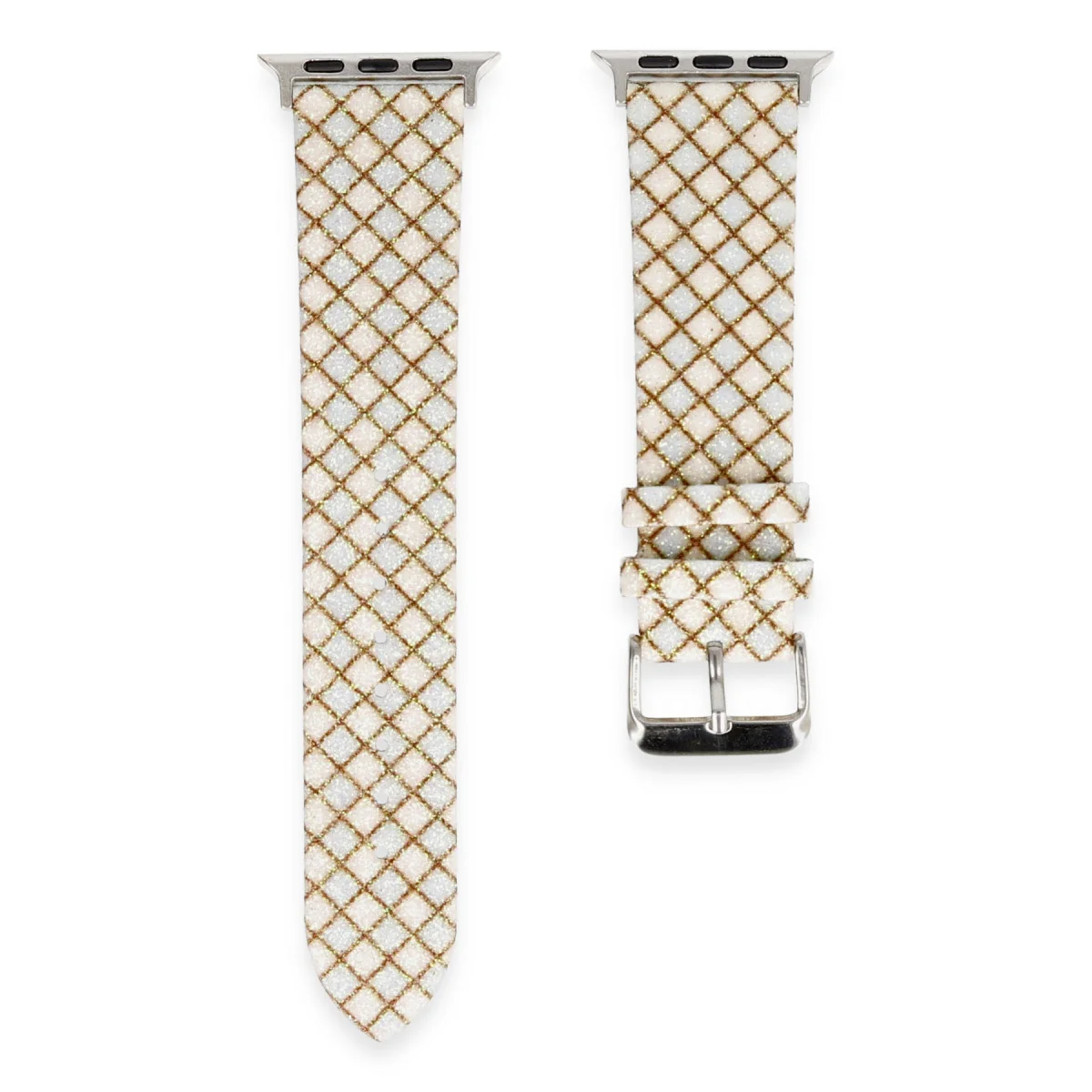 Watch 38mm Karo Motif Kordon - Mavi