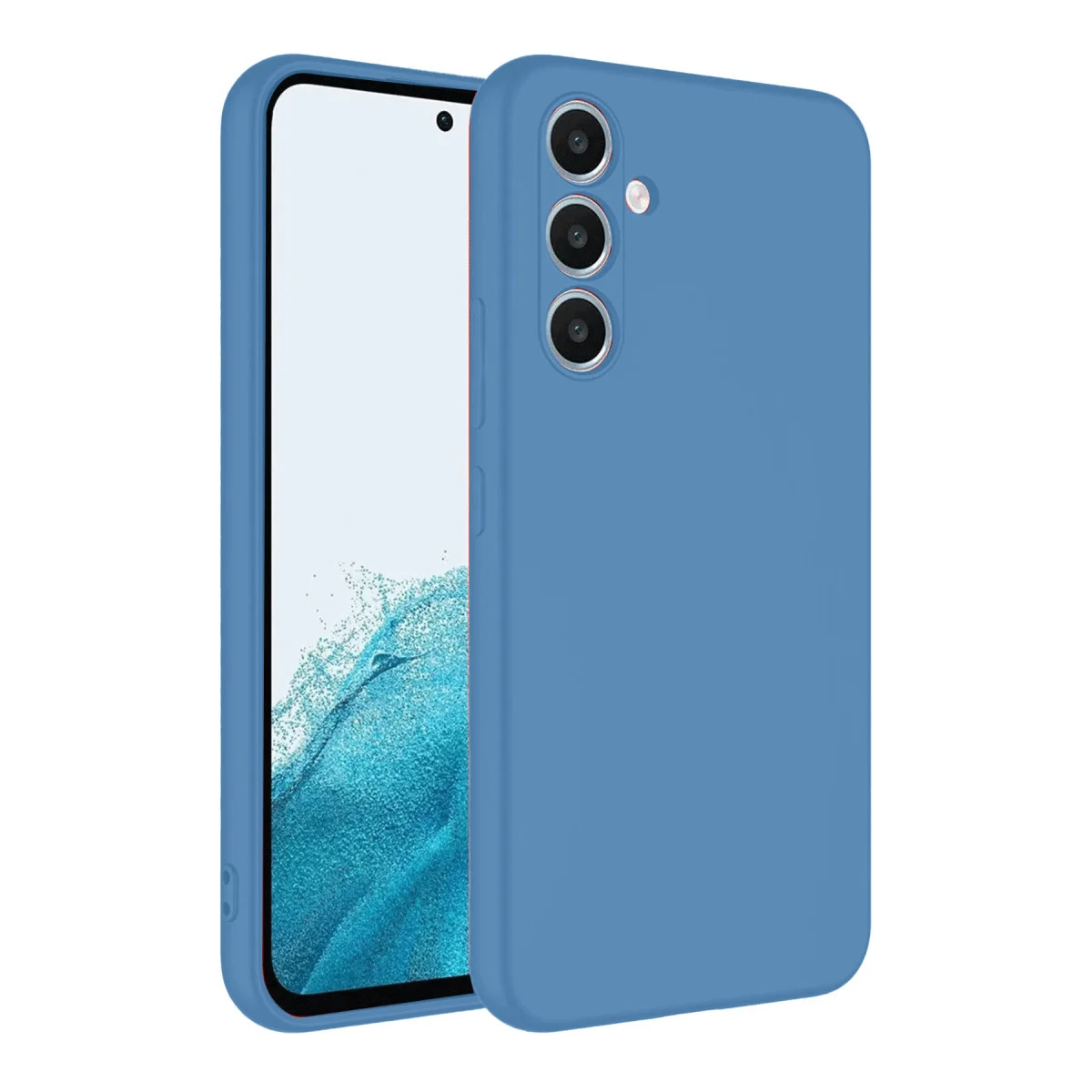 Galaxy A16 5G Kılıf First Silikon - Mavi