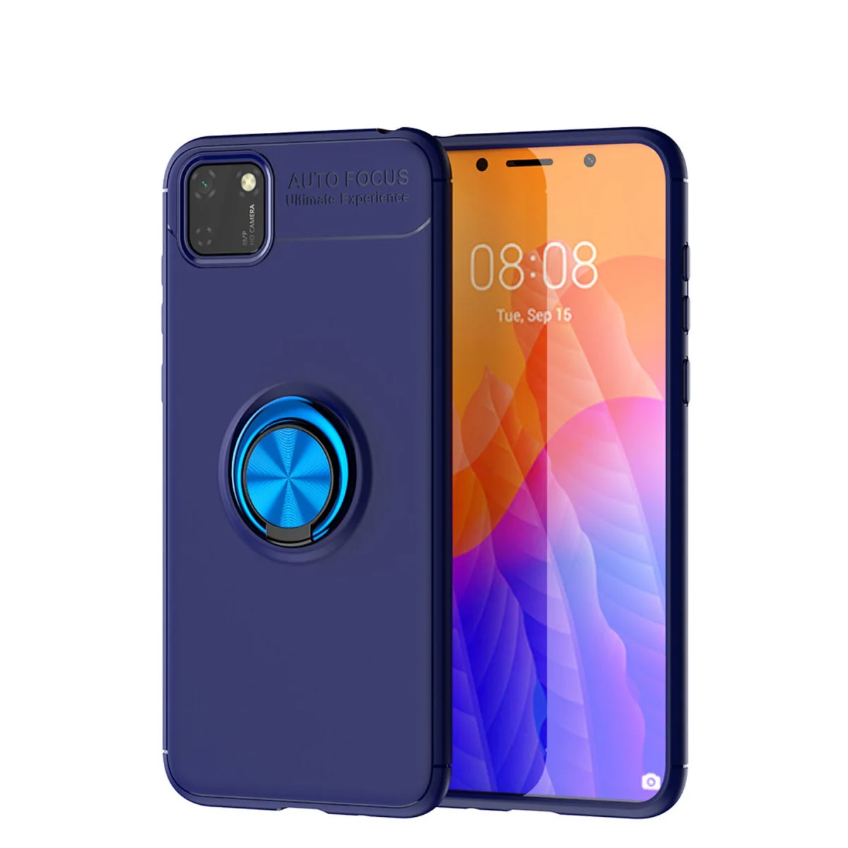 Y5P Kılıf Range Yüzüklü Silikon - Mavi