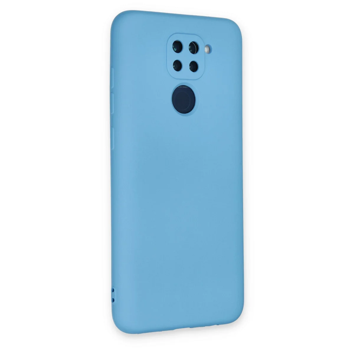 Redmi Note 9 Kılıf Nano içi Kadife Silikon - Mavi