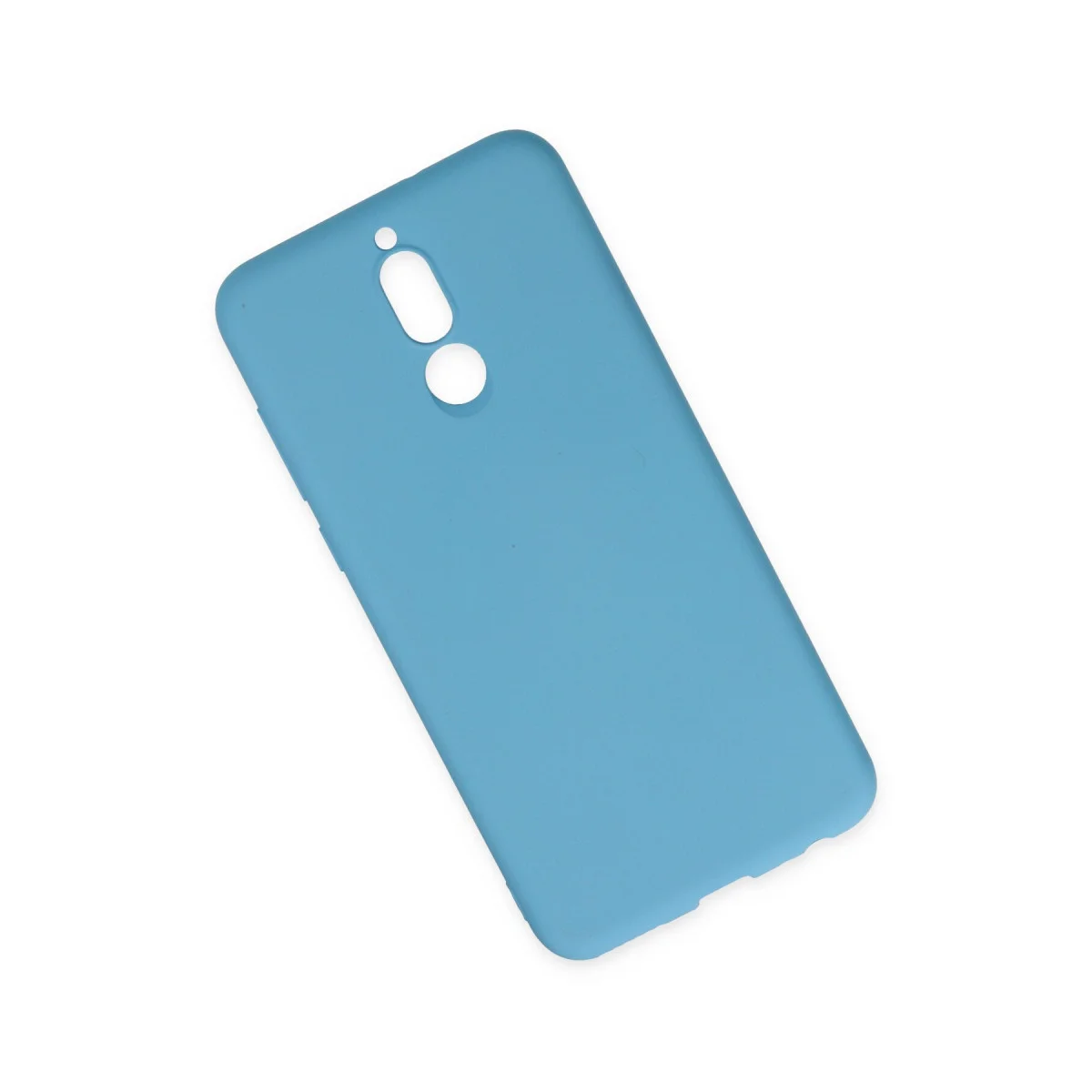 Mate 10 Lite Kılıf Nano içi Kadife Silikon - Mavi