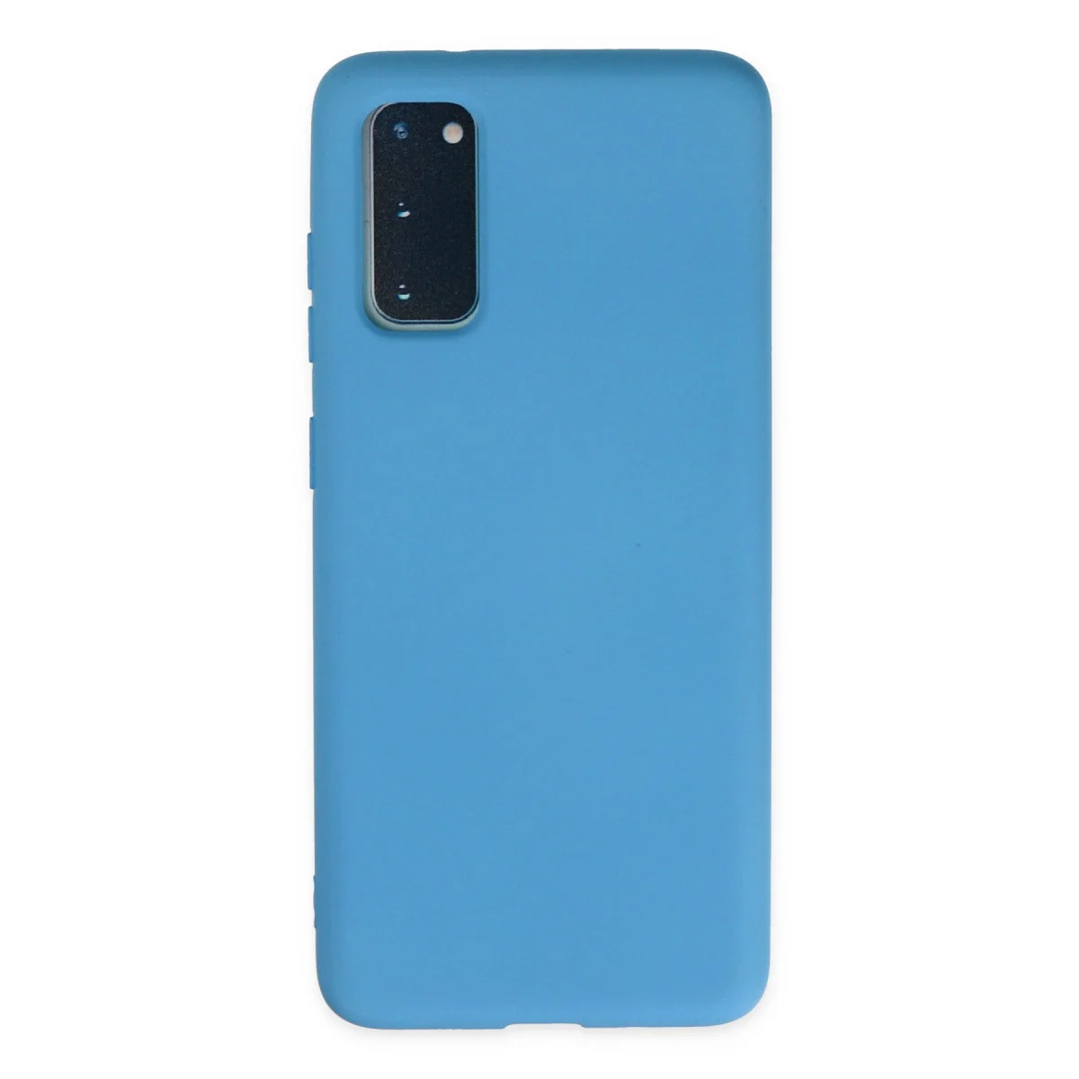 Galaxy S20 Plus Kılıf Nano içi Kadife Silikon - Mavi