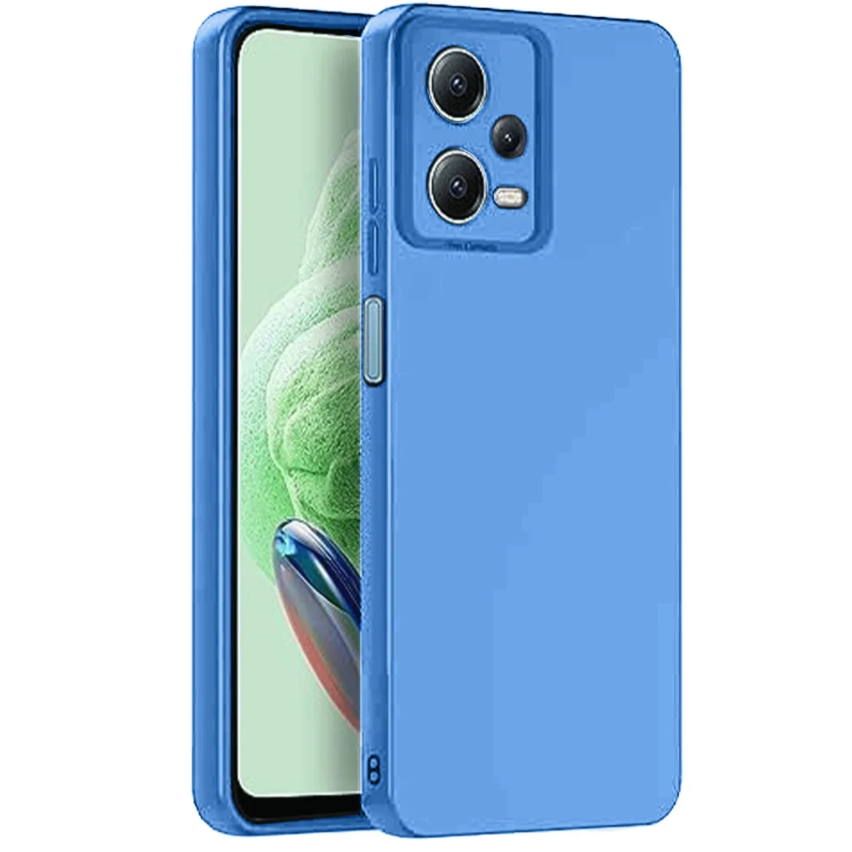 Redmi Note 12 Pro 5G Kılıf Nano içi Kadife Silikon - Mavi