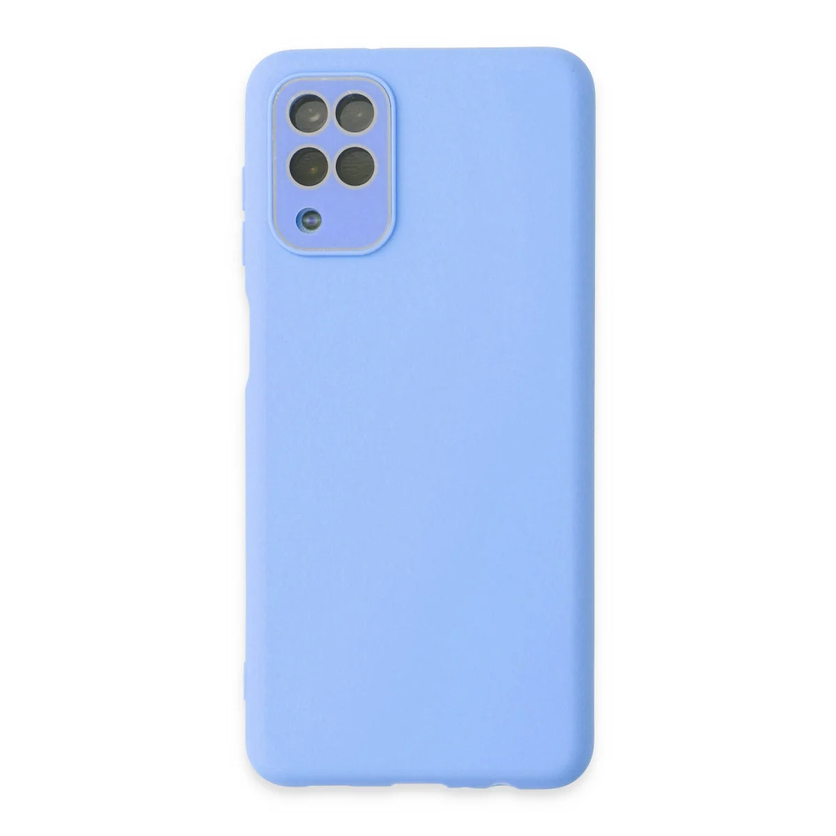 Galaxy A22 Kılıf Lansman Glass Kapak - Mavi