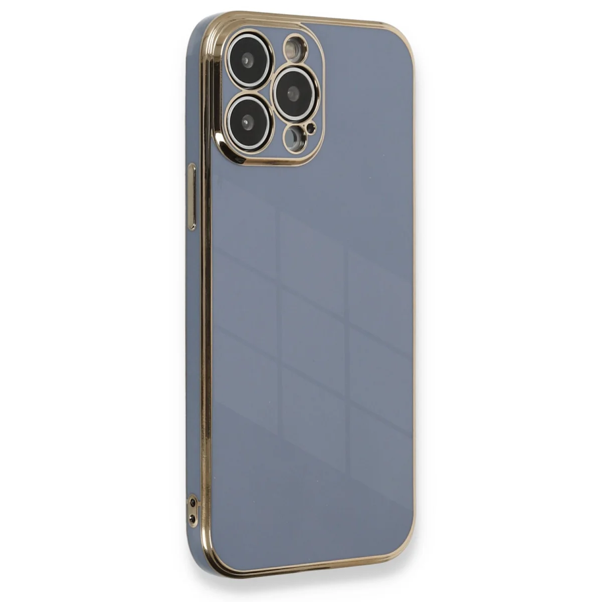 iPhone 13 Pro Max Kılıf Volet Silikon - Mavi