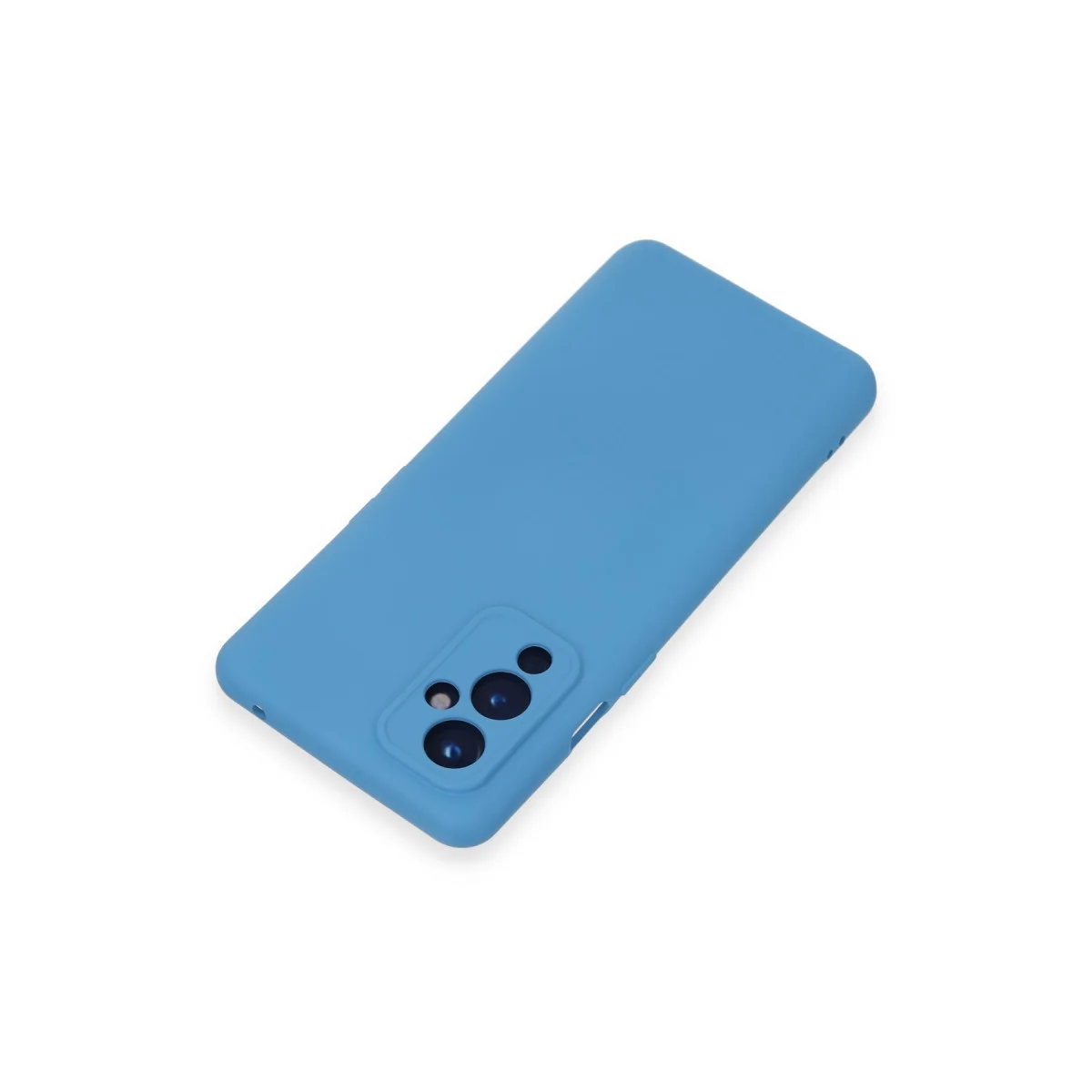 One Plus 9 Kılıf Nano içi Kadife Silikon - Mavi
