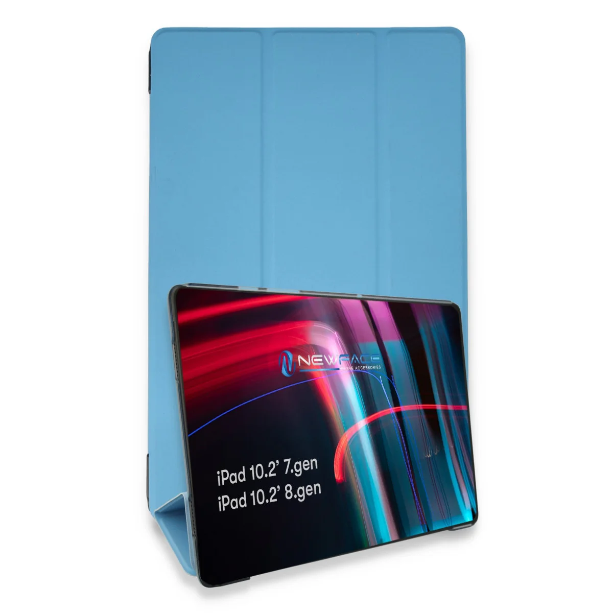 iPad 10.2 (7.nesil) Kılıf Tablet Smart Kılıf - Mavi
