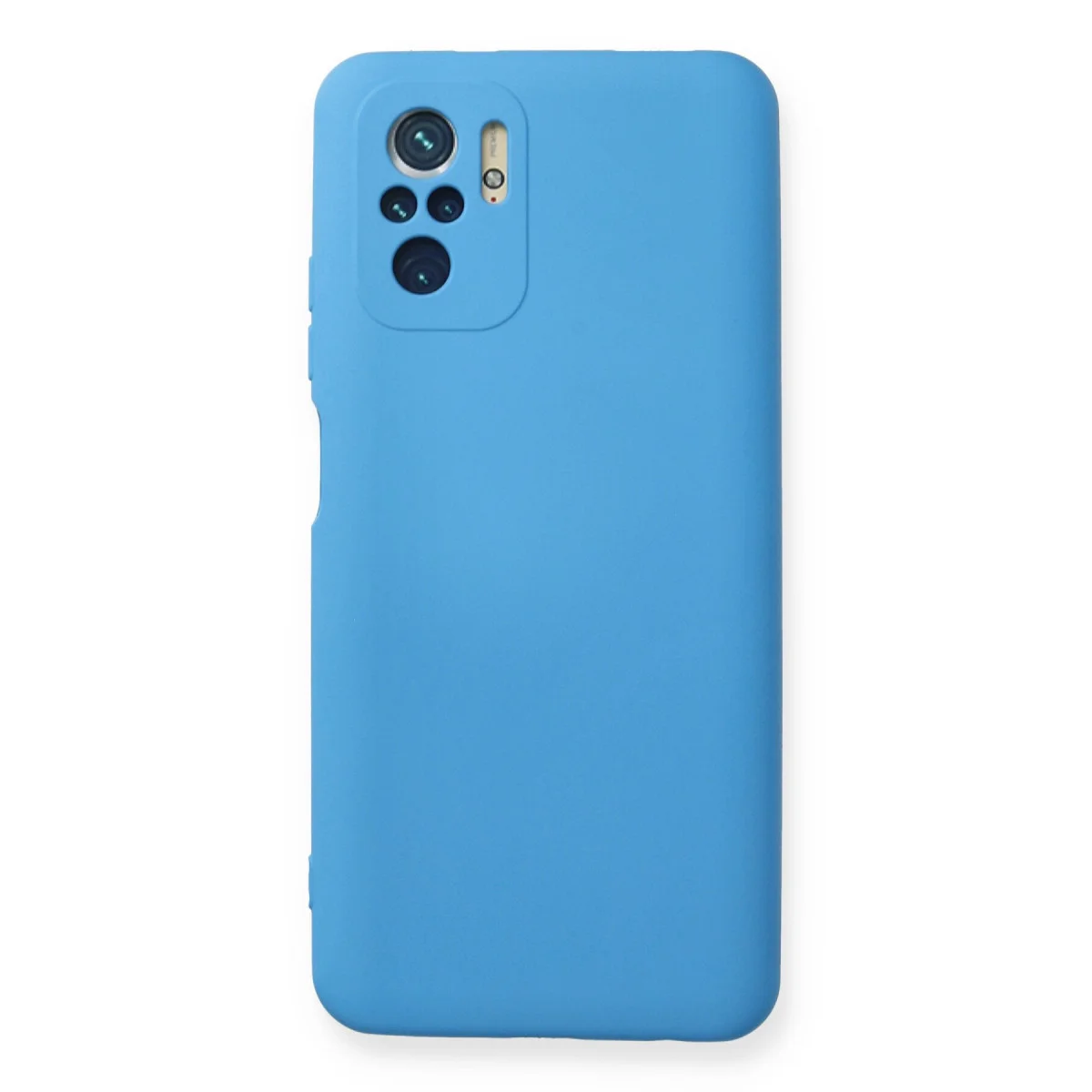 Redmi Note 10 Kılıf Nano içi Kadife Silikon - Mavi