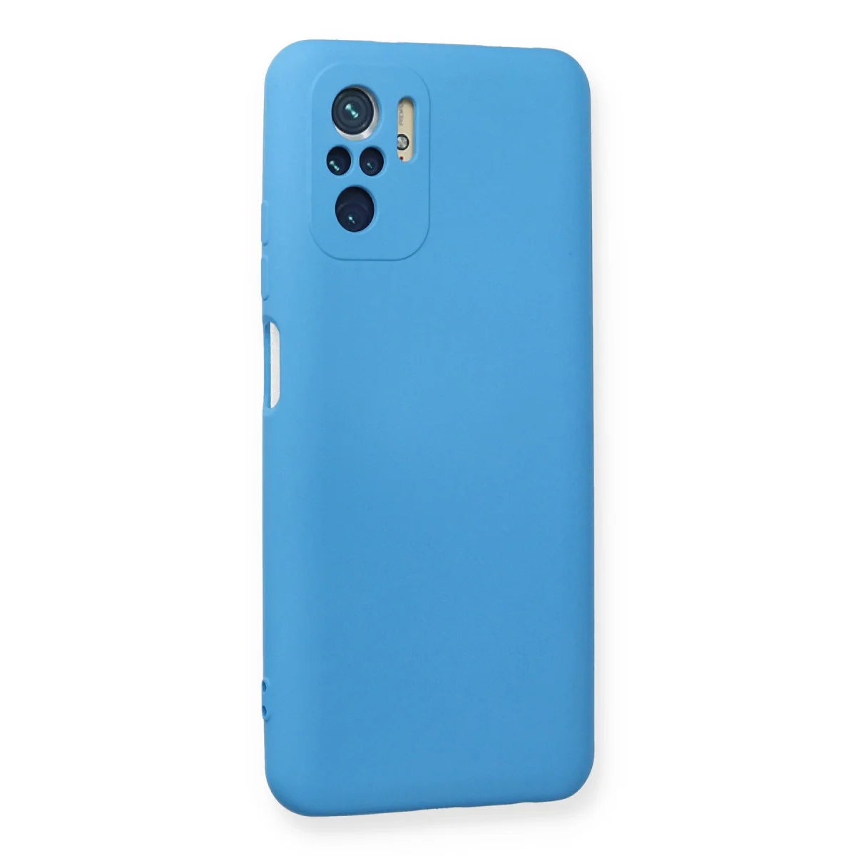 Redmi Note 10 Kılıf Nano içi Kadife Silikon - Mavi