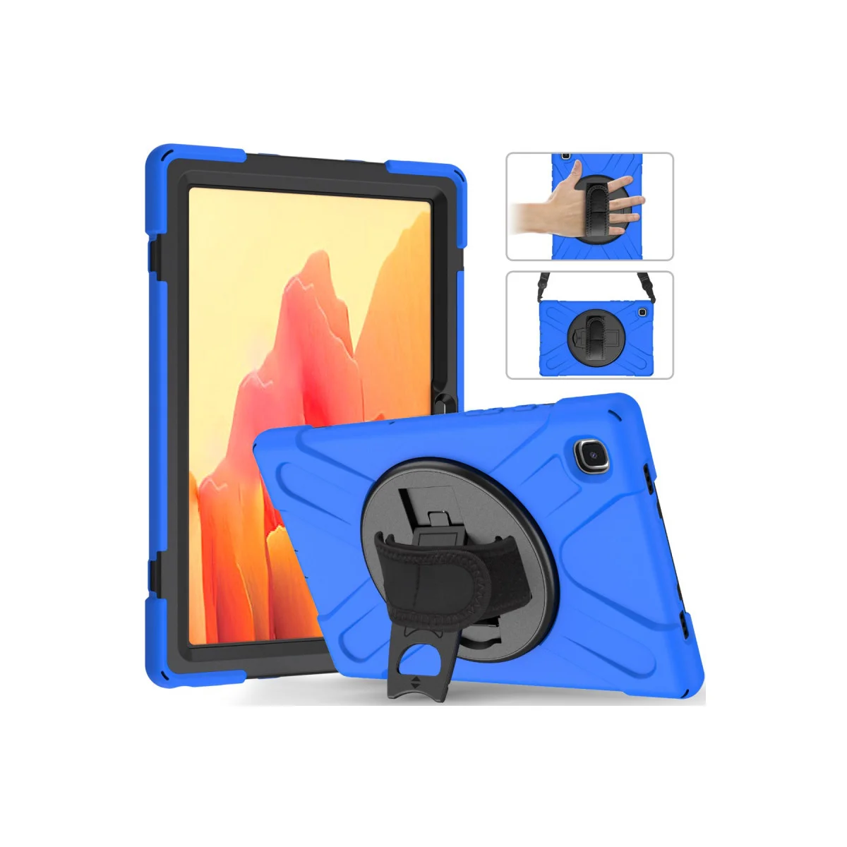 Galaxy T220 Tab A7 Lite 8.7 Kılıf Amazing Tablet Kapak - Mavi