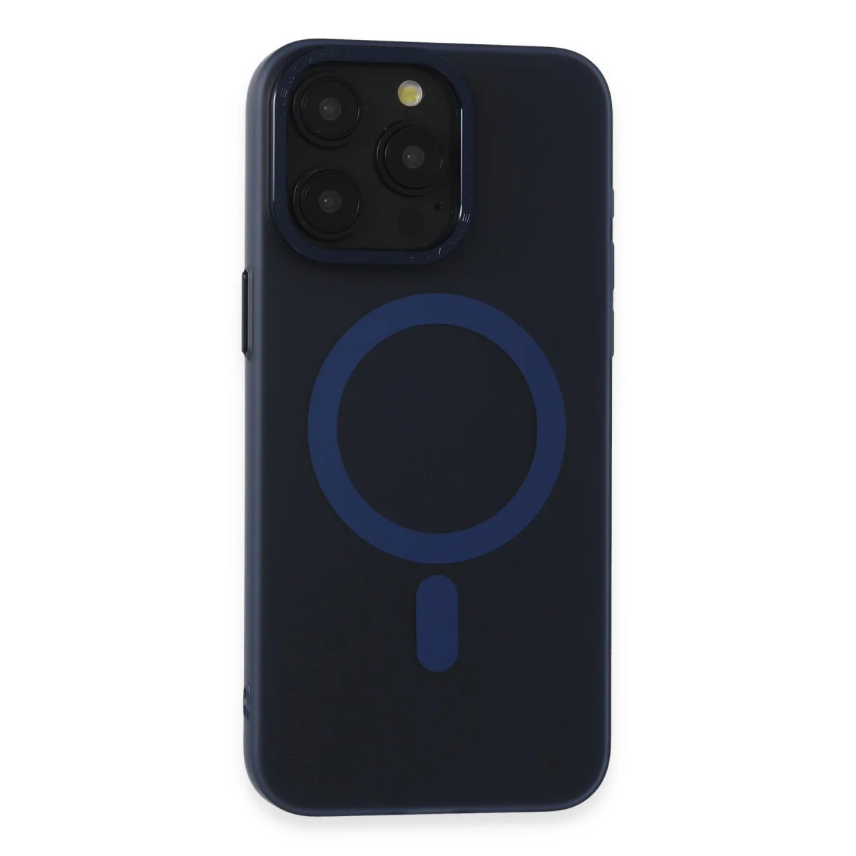 iPhone 15 Pro Max Kılıf Lodos Magneticsafe Mat Kapak - Mavi
