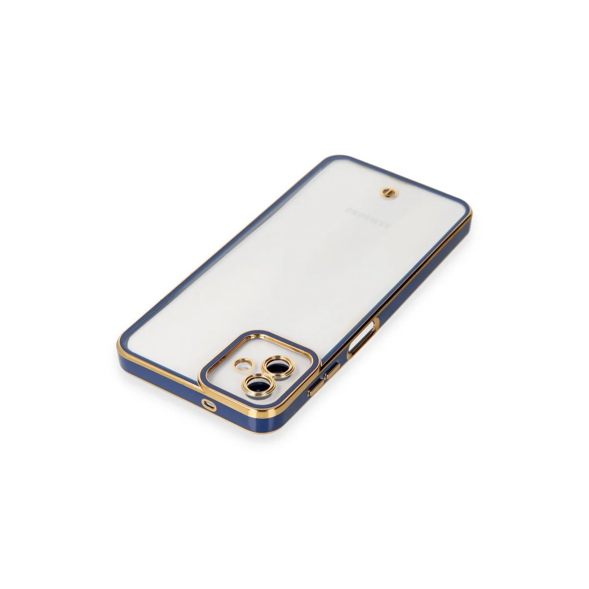 Galaxy A04 Kılıf Liva Lens Silikon - Mavi