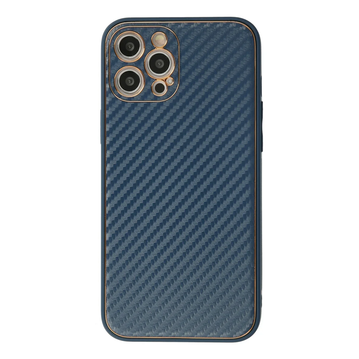 iPhone 12 Pro Max Kılıf Coco Karbon Silikon - Mavi