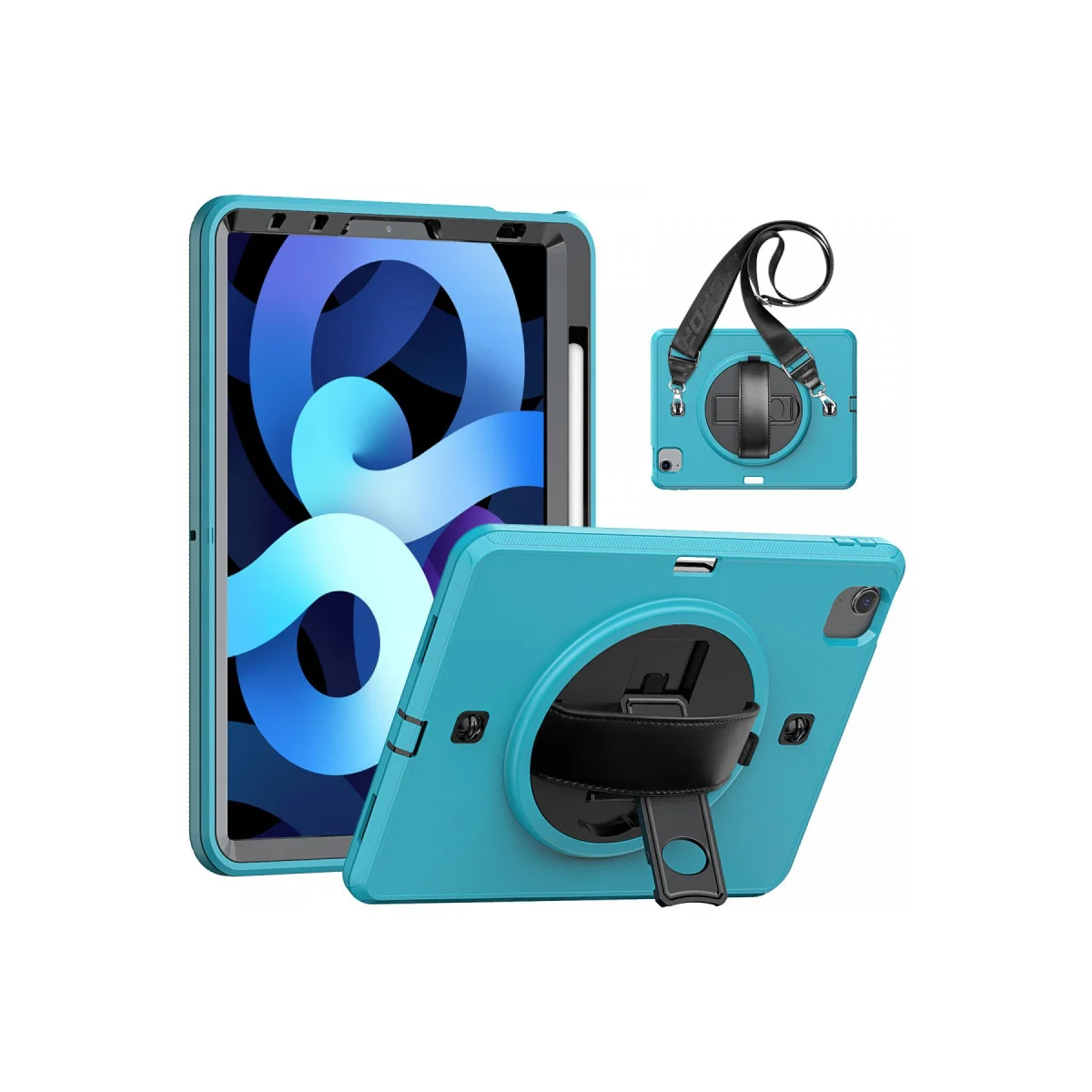 iPad Pro 11 (2020) Kılıf Strap-C Otterbox Tablet Kapak - Mavi
