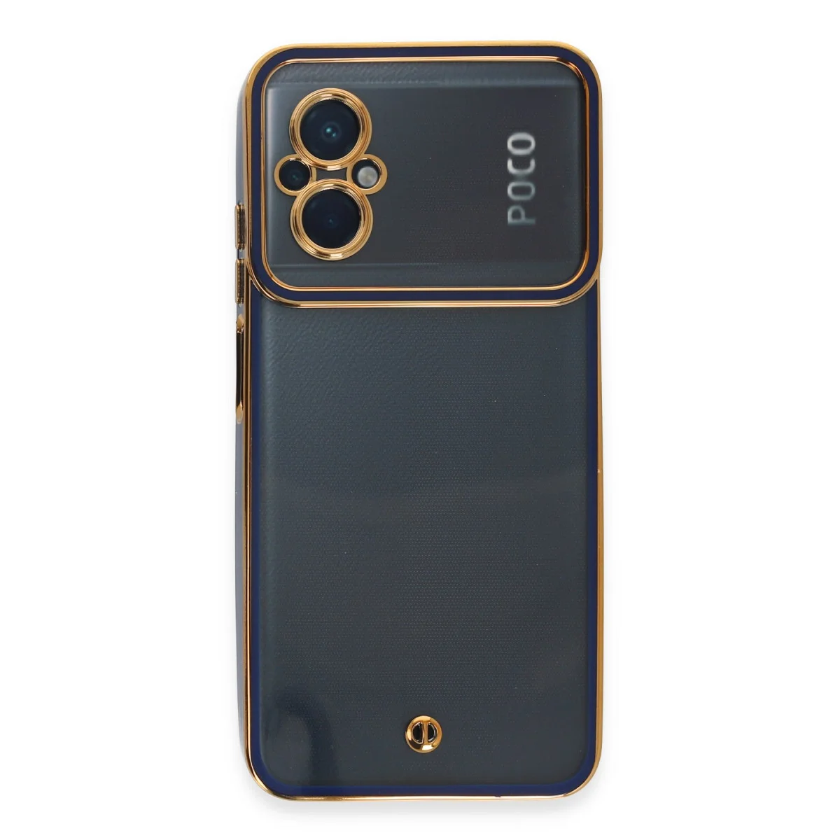 Poco M5 Kılıf Liva Lens Silikon - Mavi