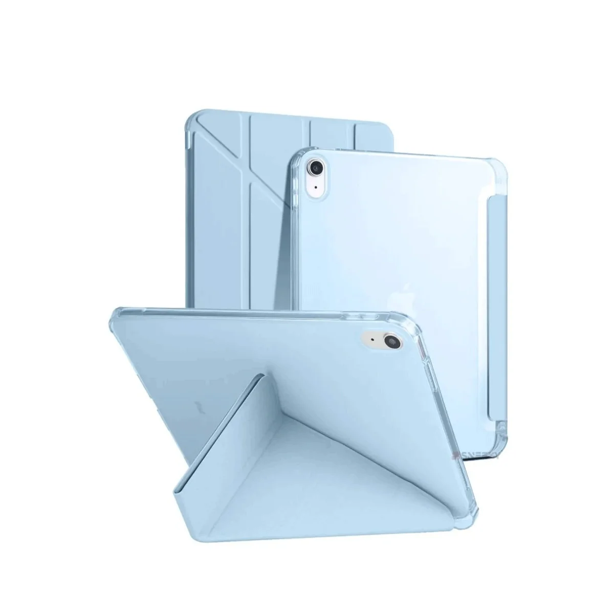 iPad 2022 10.9 (10.nesil) Kılıf Kalemlikli Mars Tablet Kılıfı - Mavi