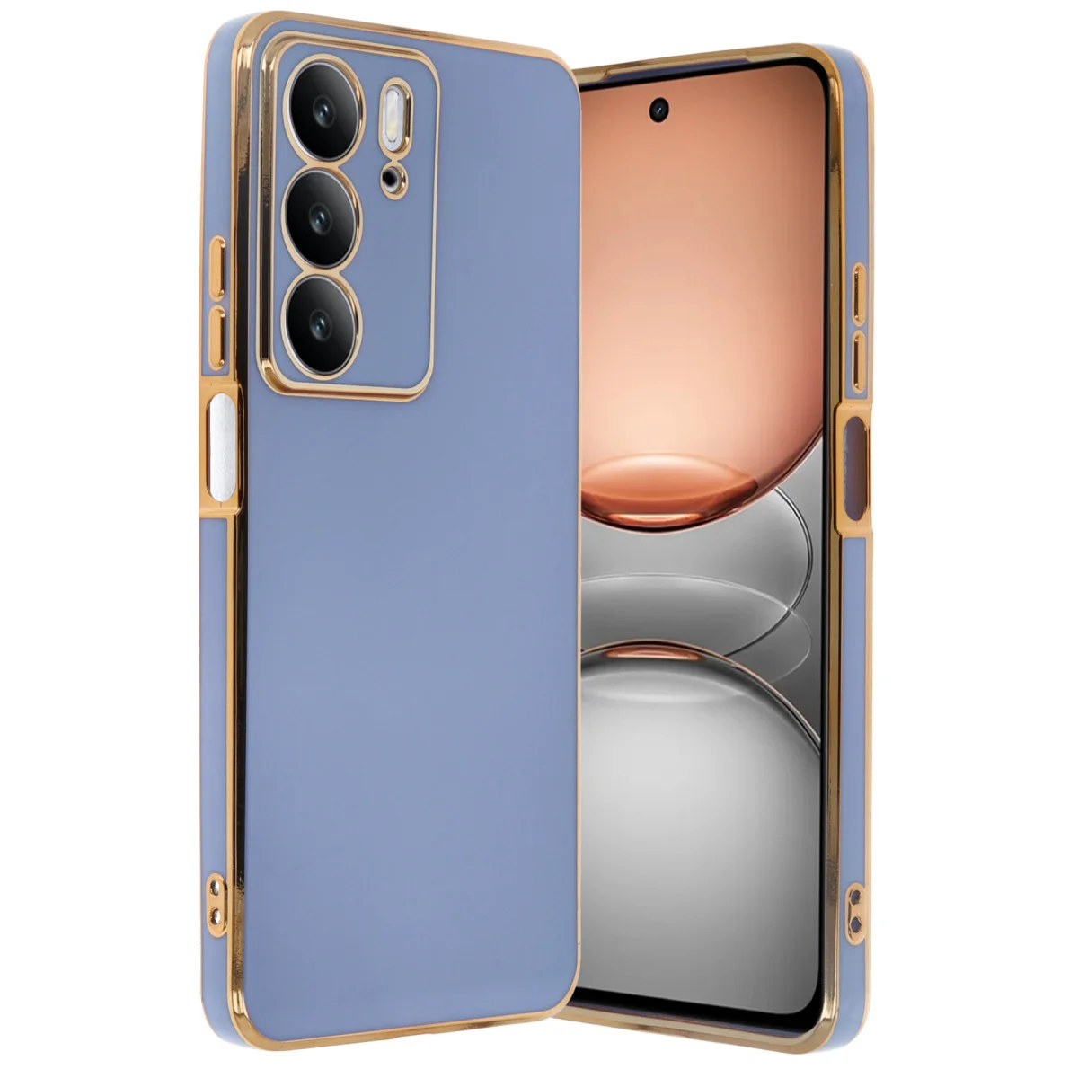 Realme C75 4G Kılıf Volet Silikon - Mavi