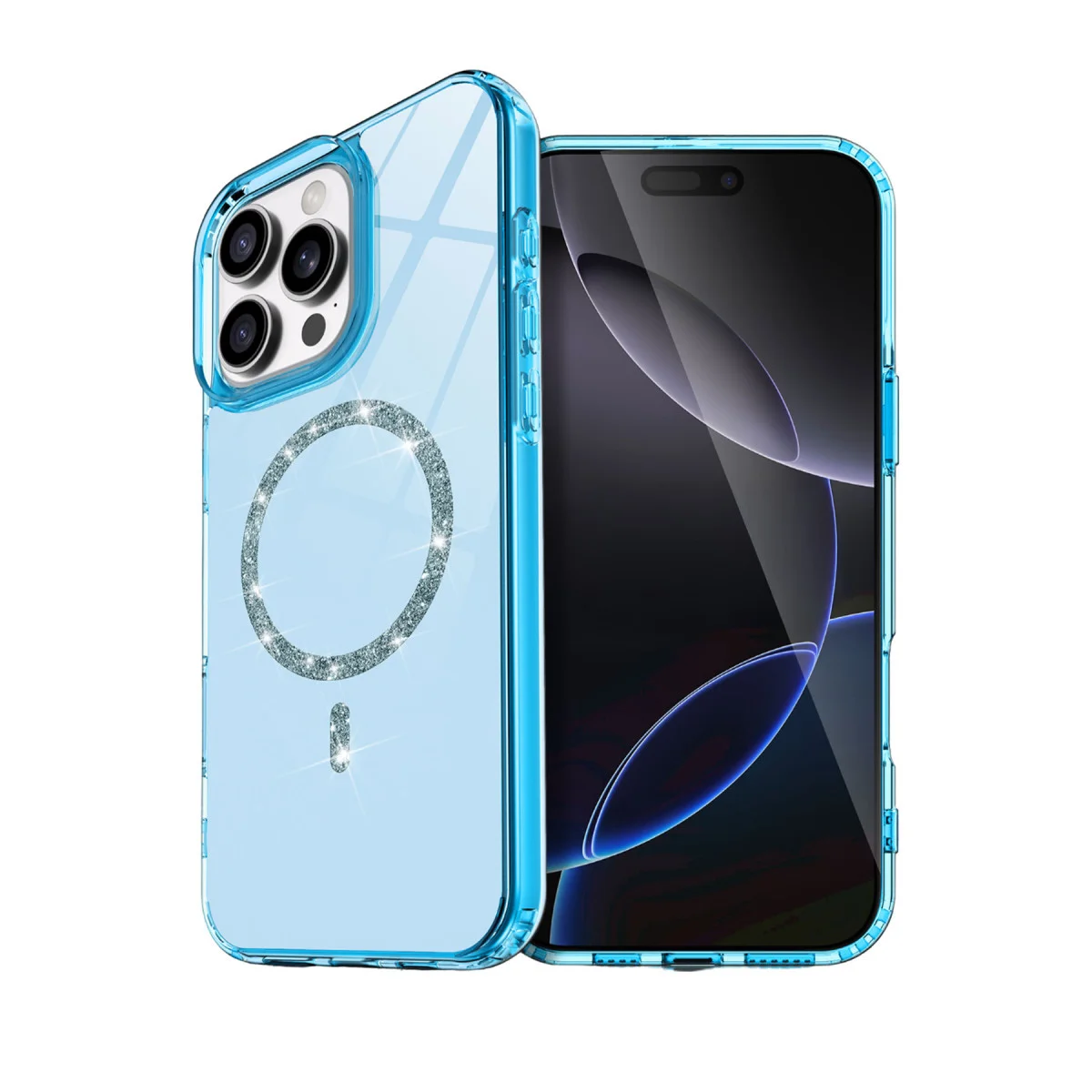 iPhone 16 Pro Max Live Diamond Magsafe Kapak - Mavi