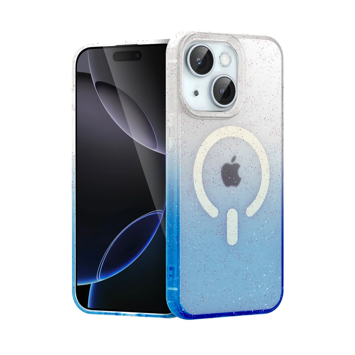 iPhone 14 Pummel Shiny Magsafe Kapak - Mavi