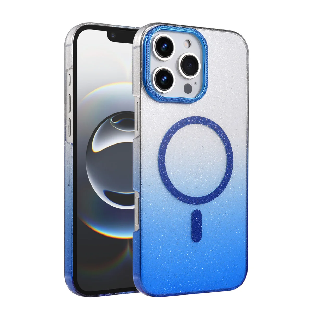 iPhone 16 Pro Max Glossy Magsafe Kapak - Mavi
