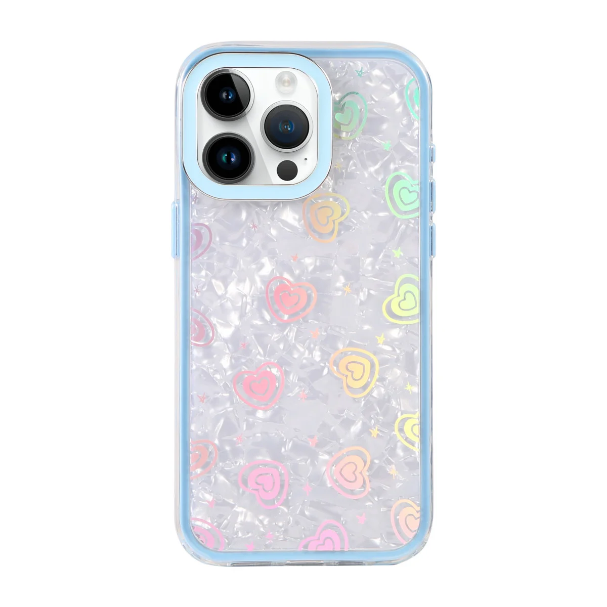 iPhone 14 Lumi Desenli Kapak - Mavi