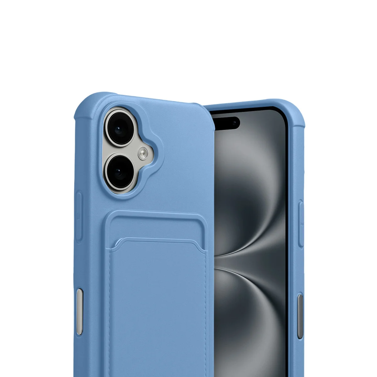 iPhone 17 Kelvin Kartvizitli Silikon - Mavi