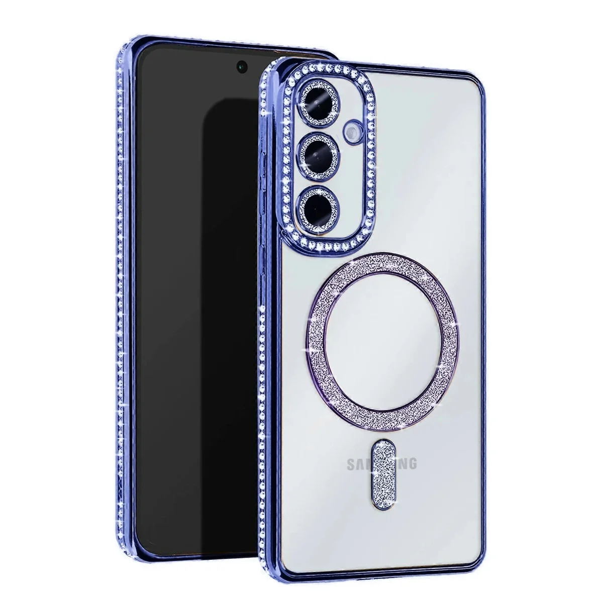 Galaxy A15 4G Joke Simli Magneticsafe Kılıf - Mavi
