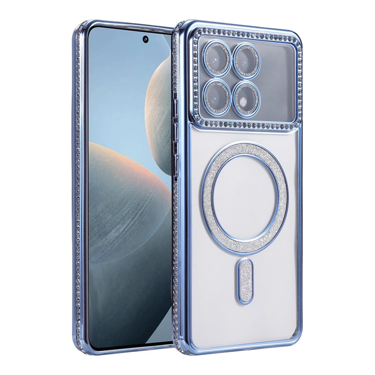 Poco X6 Pro Joke Simli Magneticsafe Kılıf - Mavi