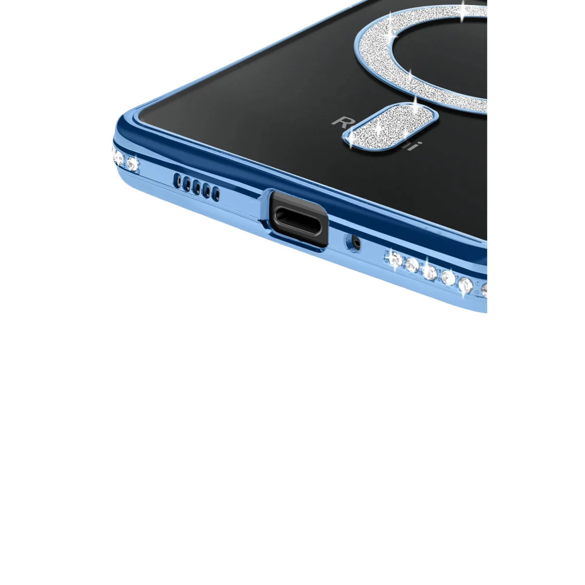 Redmi 14C Joke Simli Magneticsafe Kılıf - Mavi